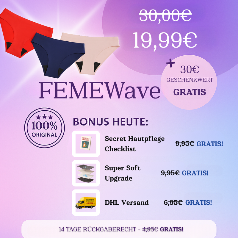 FEMEWave - Sag bye zur Angst vor Leaks - MYGLOOM