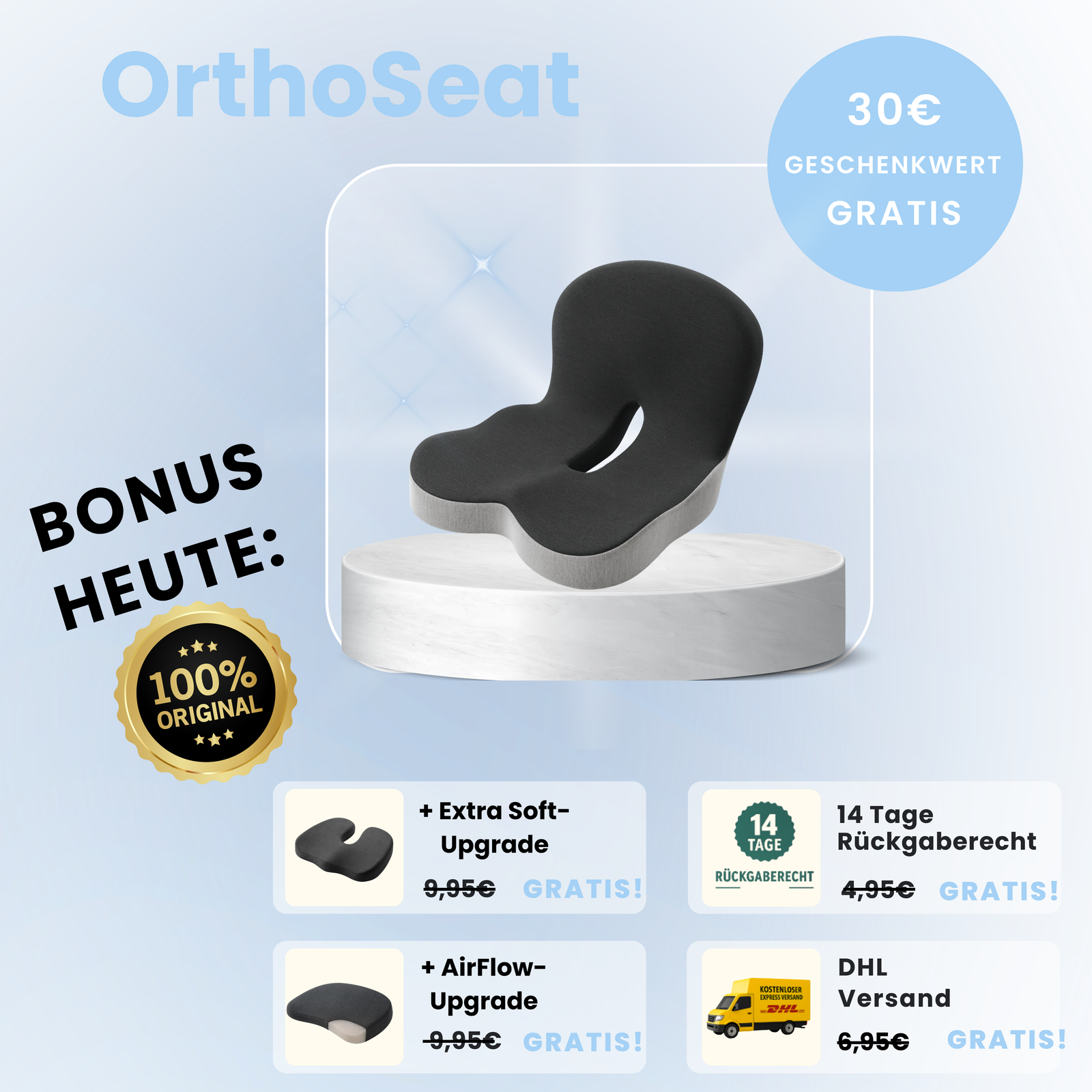 OrthoSeat™ – Schmerzfrei sitzen. Natürlich aufstehen. - MYGLOOM