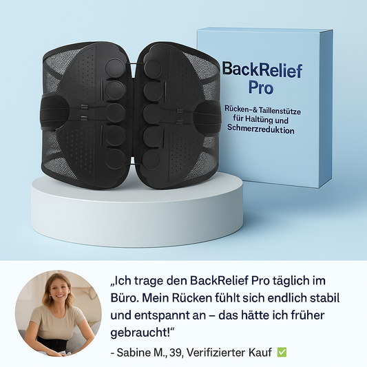 BackRelief PRO - Haltung zeigen. Schmerzen stoppen. - MYGLOOM
